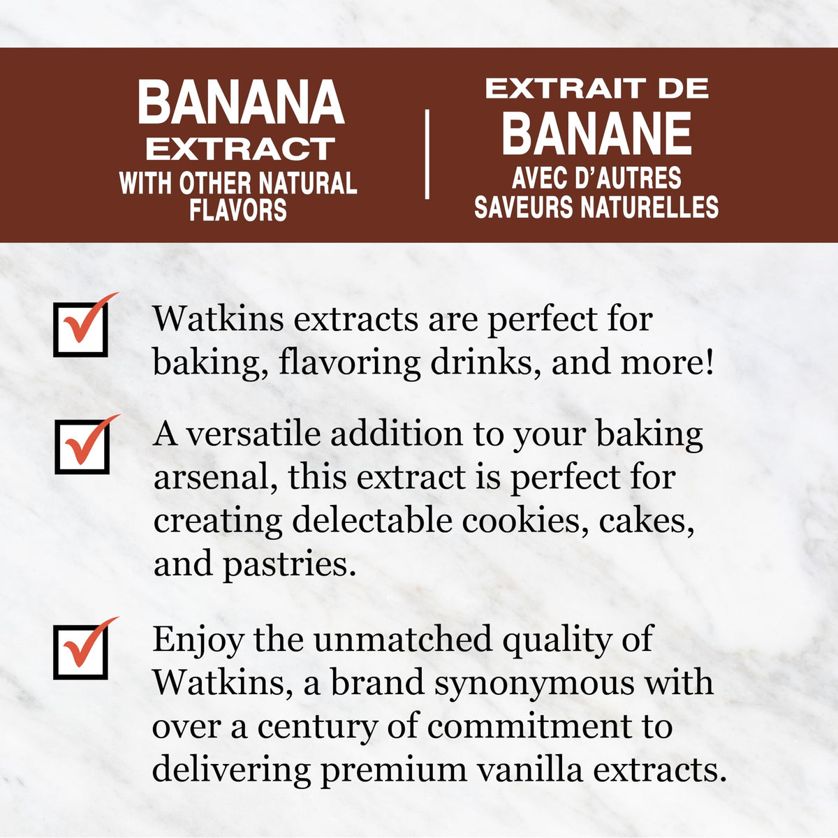 Watkins Banana Extract with Other Natural Flavors — 2 oz Bottles (Pack of 6)