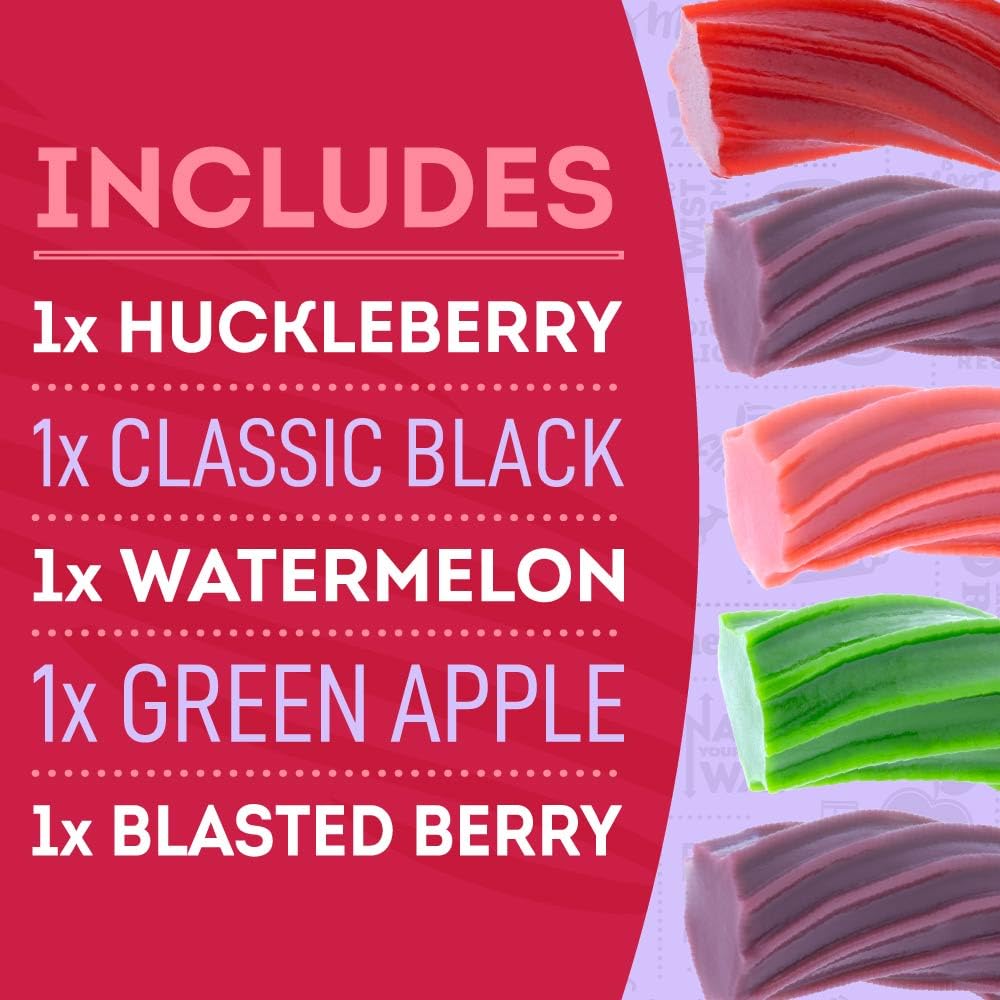 Wiley Wallaby Licorice 10 oz | Gourmet Soft & Chewy Australian Vegan Candy – 6 Pack
