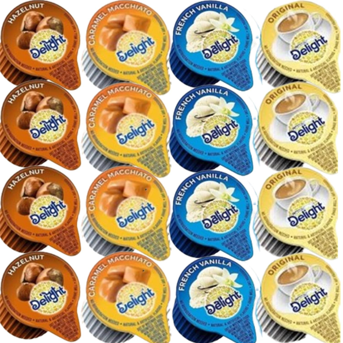 Wolgo Coffee Creamer Singles Variety Pack – 100 Count, Non-Dairy, Shelf-Stable