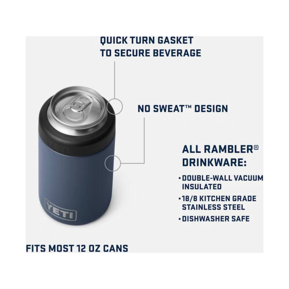 YETI Rambler 12 oz Colster 2.0 - Navy