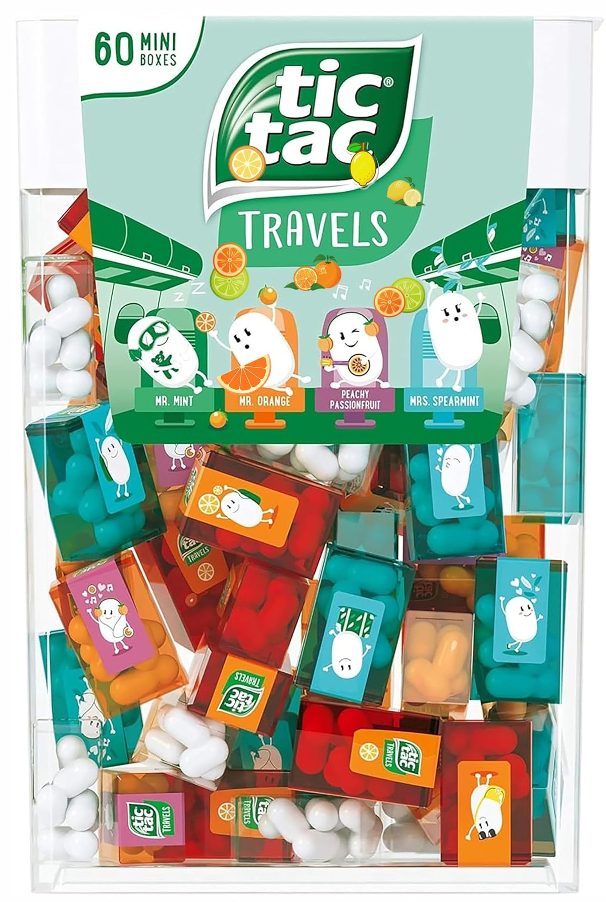 ZAYKIR Bulk Travels Mini Packs Candy – 60 Assorted Flavor Packets (Large Box)