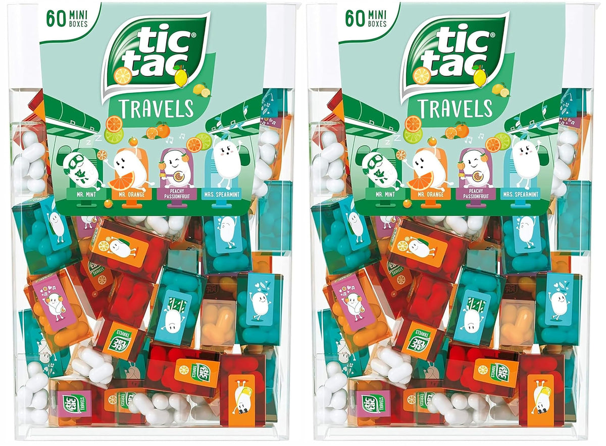 ZAYKIR Bulk Travels Mini Packs Candy – 120 Assorted Flavors, Individually Wrapped