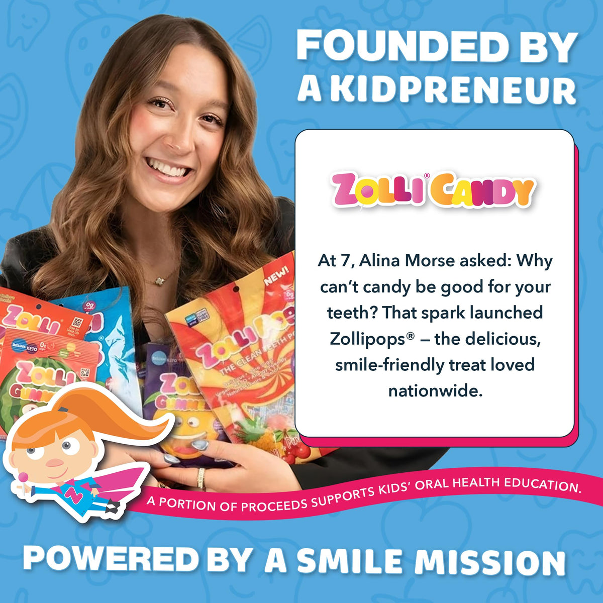 Zollipops Clean Teeth Pops – Sugar Free Candy with Xylitol, Keto & Diabetic-Friendly