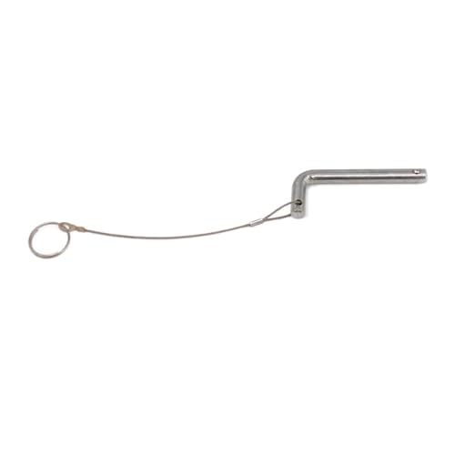 Weight Stack Pin with Pull Rope Portable Heavy Duty L Shaped Handle Weight Loading Pin for Fitness Device Accessories - size: 10mmx65mm