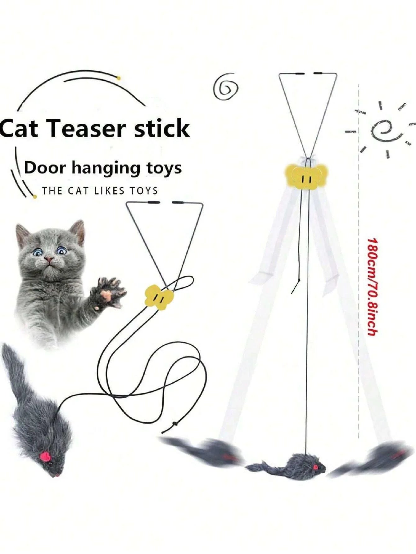 Adjustable Hanging Cat Toy