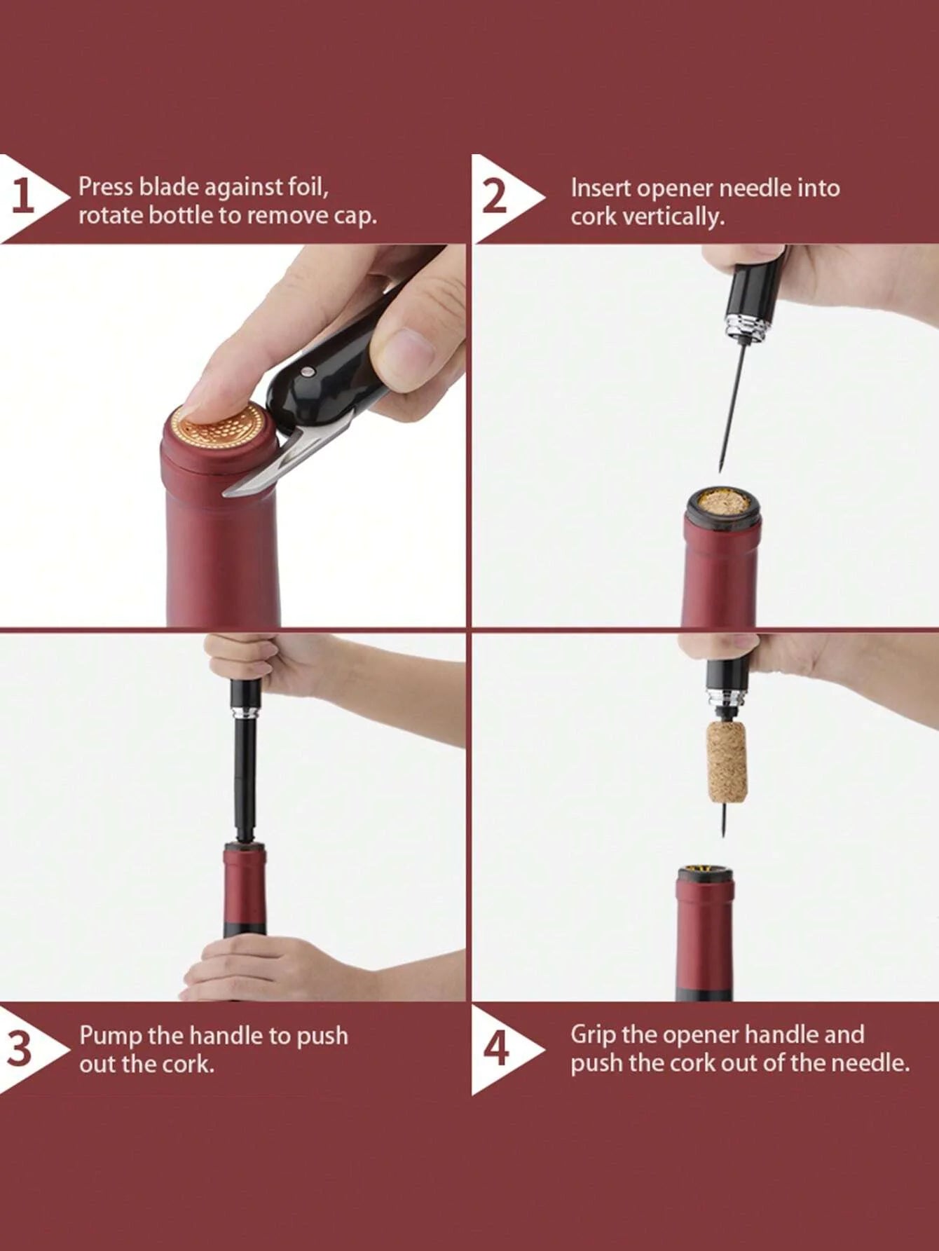 CLITON Air Pressure Wine Opener