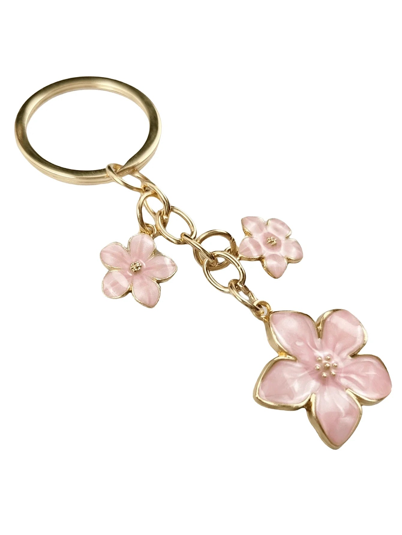 HAILIAN 1pc Sakura Shaped Keychain