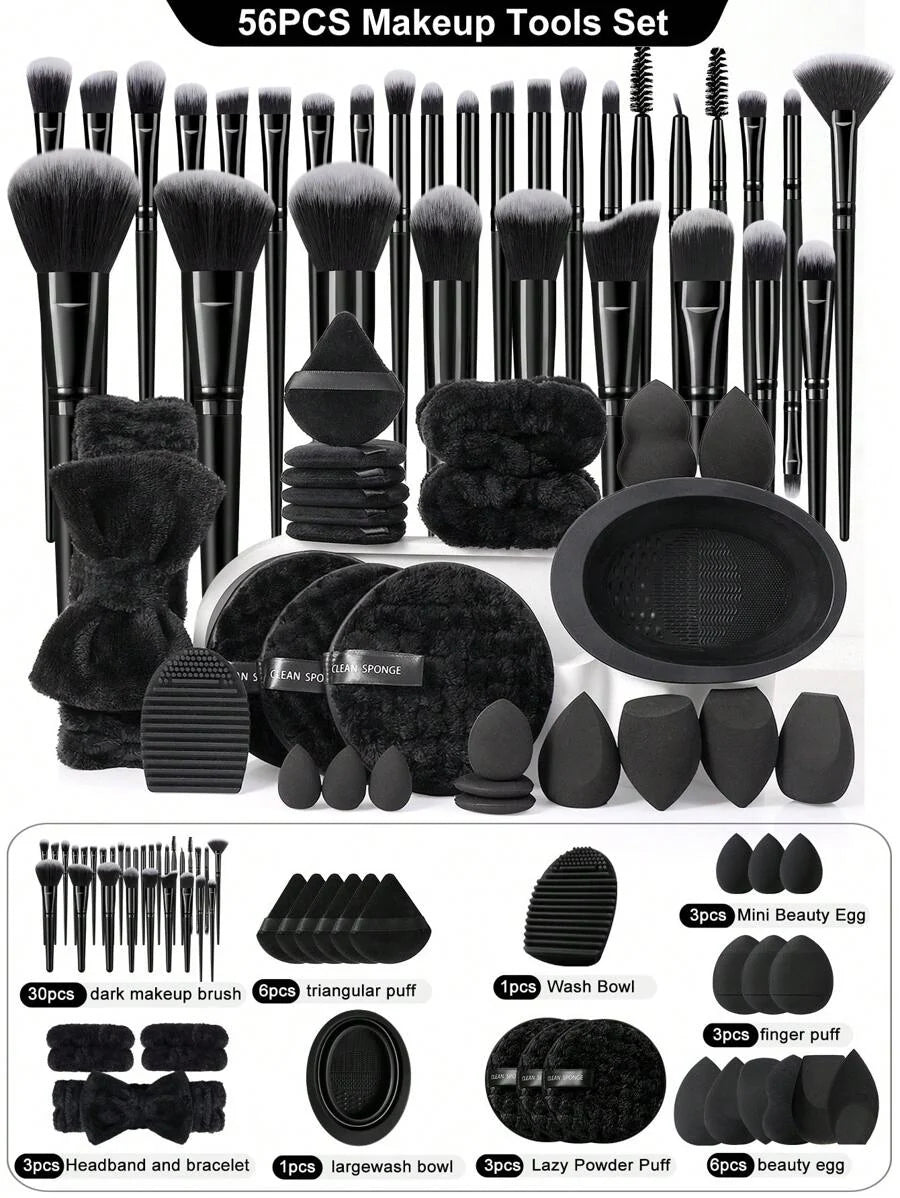 43pcs Makeup Brush Set, Including Eyeshadow Brush