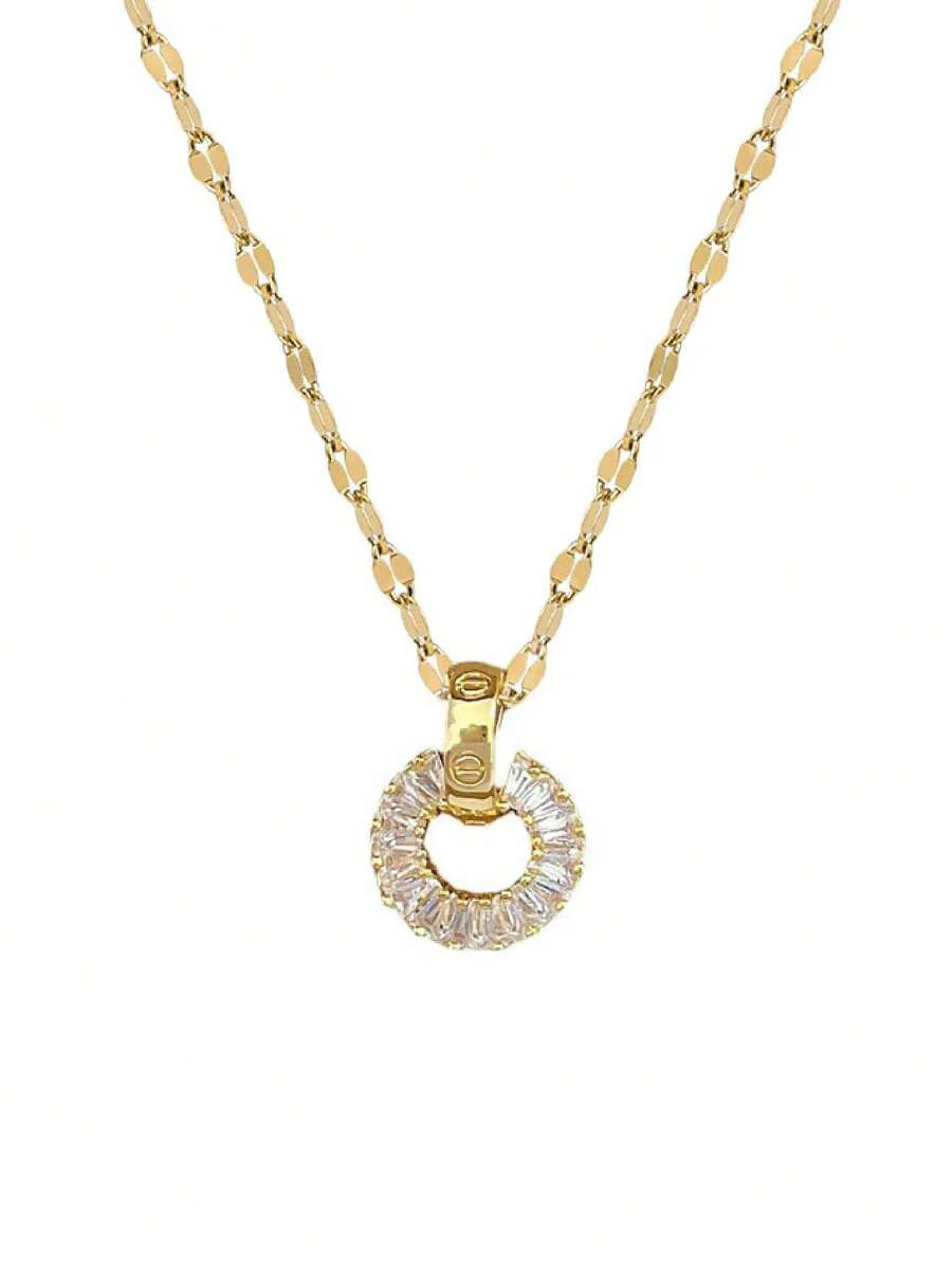 1 Set Stainless Steel Necklace & Earrings