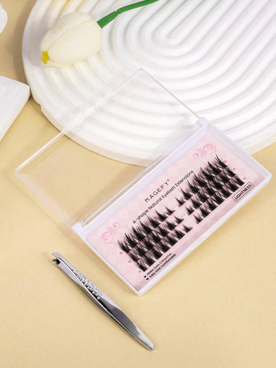 MAGEFY Curl Manga DIY Extended Tail Cross Fox Eyelashes Cluster