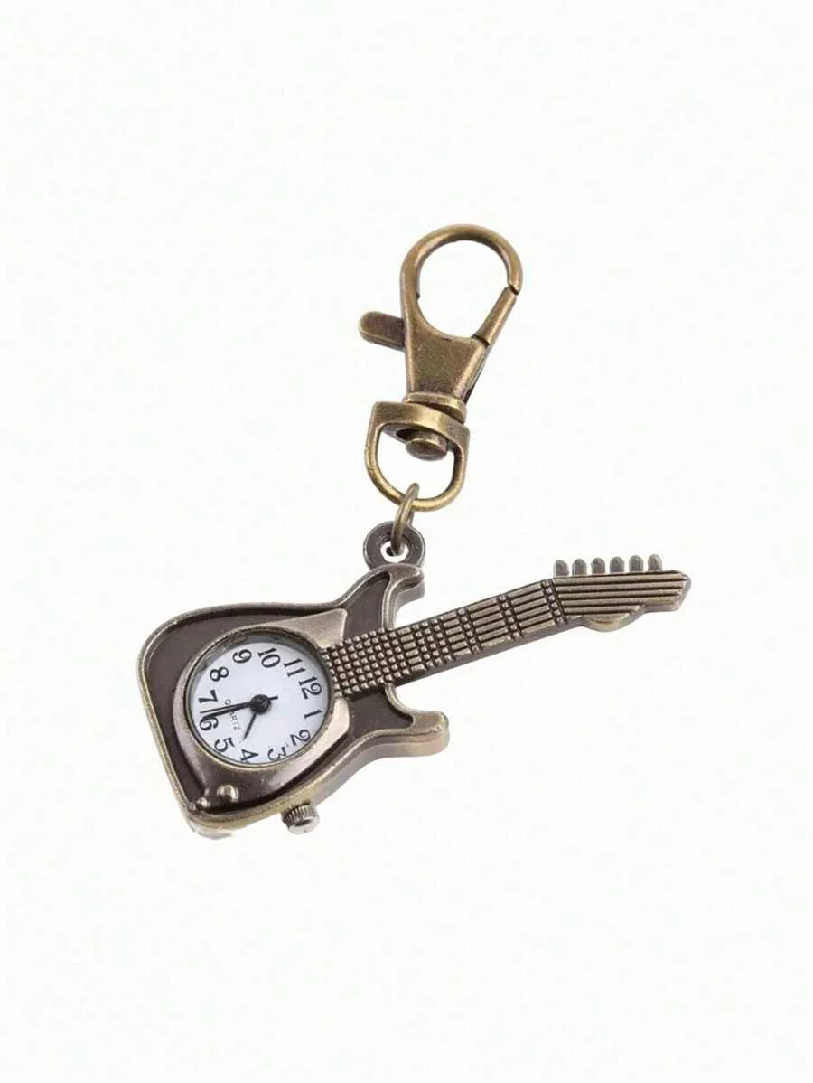 Key Shape Pocket Watch Pocket Watch Vintage Bronze Keychain