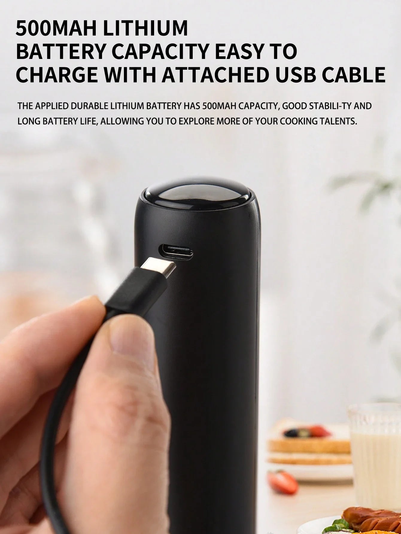CLITON Rechargeable Electric Milk Frother