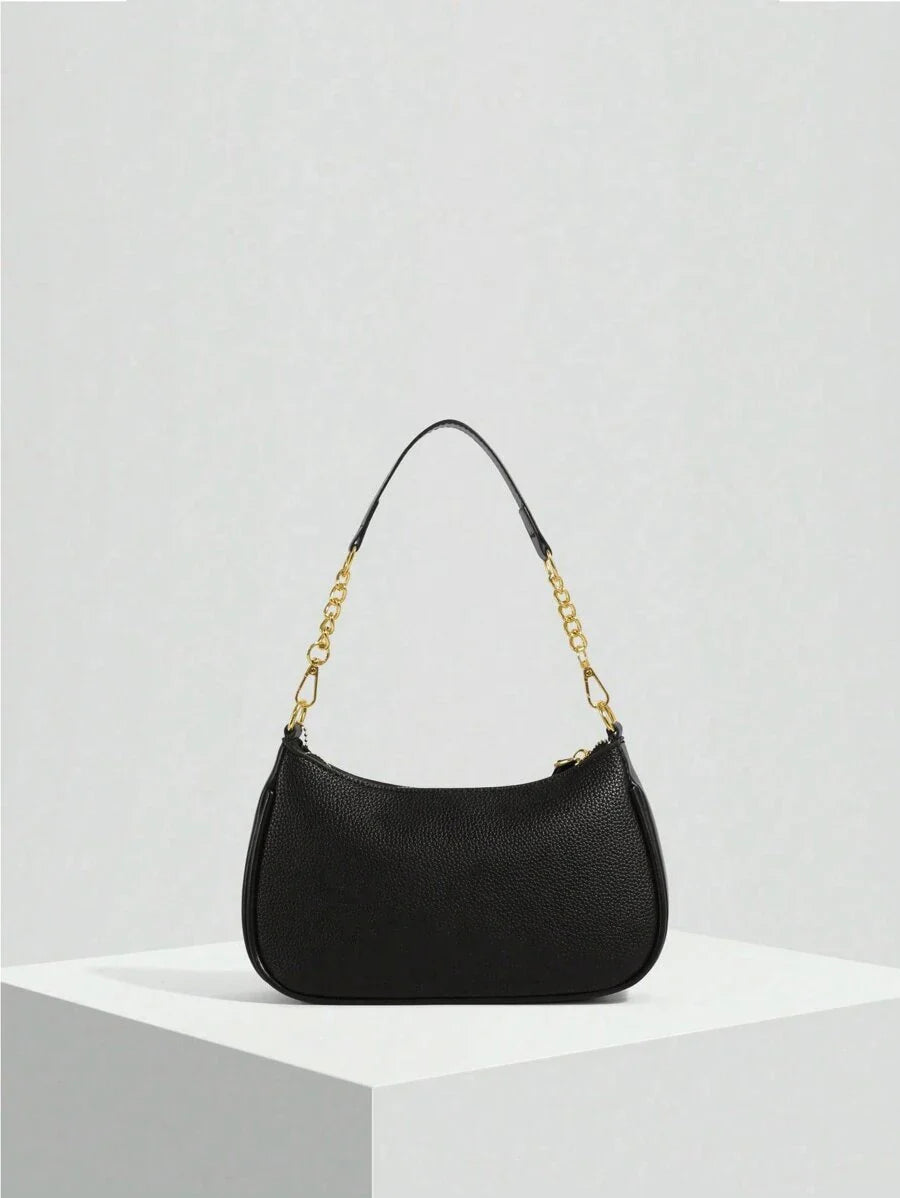 White Ladies' Shoulder Bag Made Of PU Material