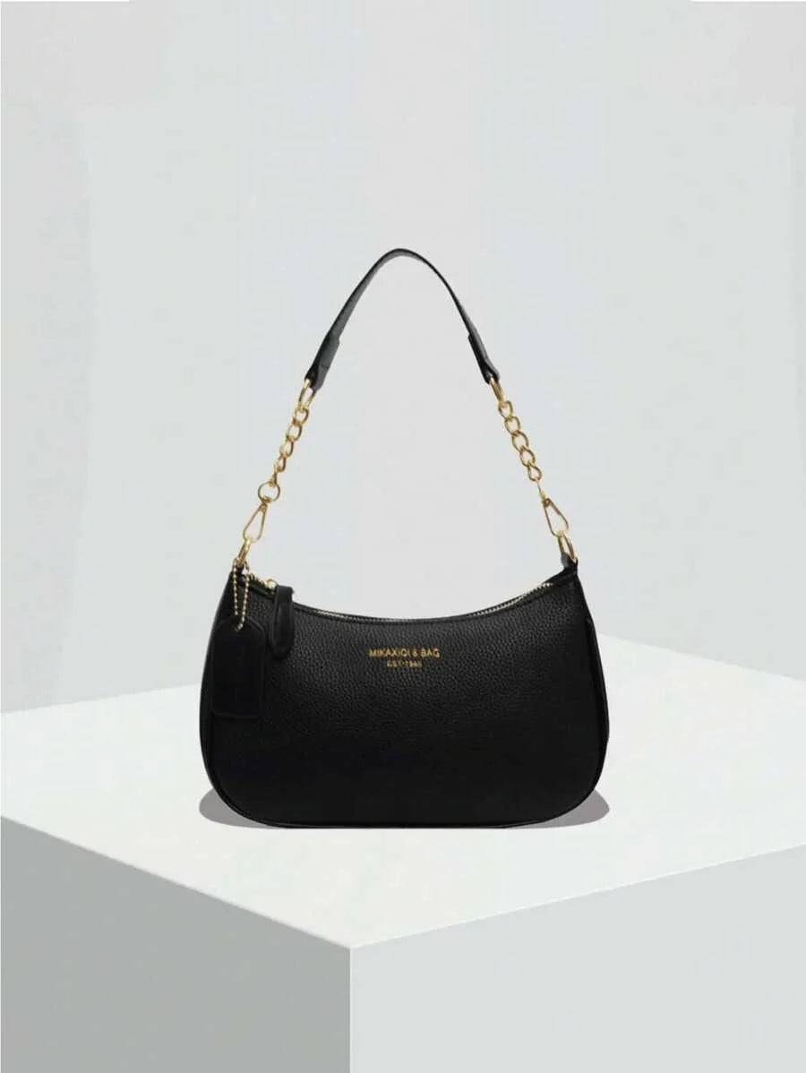 White Ladies' Shoulder Bag Made Of PU Material