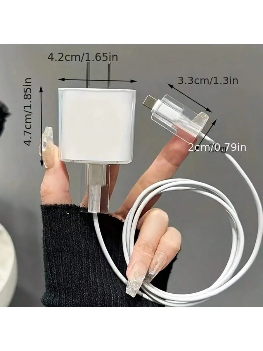 Pearl Design Charger Set, Includes Charging Cable Protector