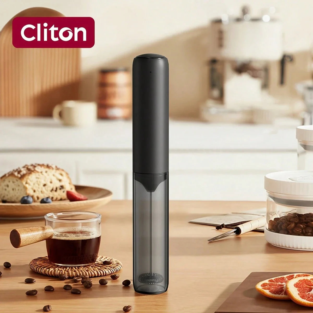 CLITON Rechargeable Electric Milk Frother