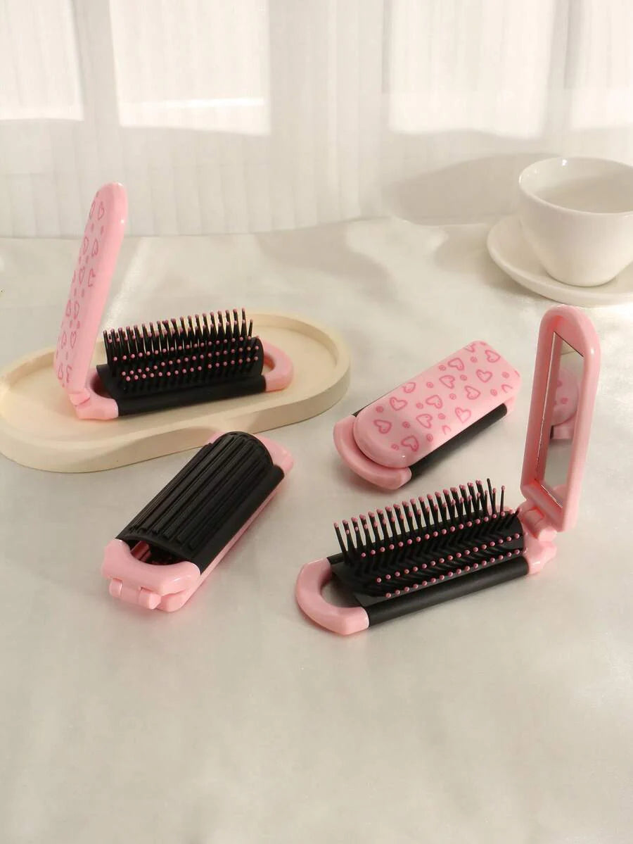 X Milania 1pc Foldable Comb - Cream Color