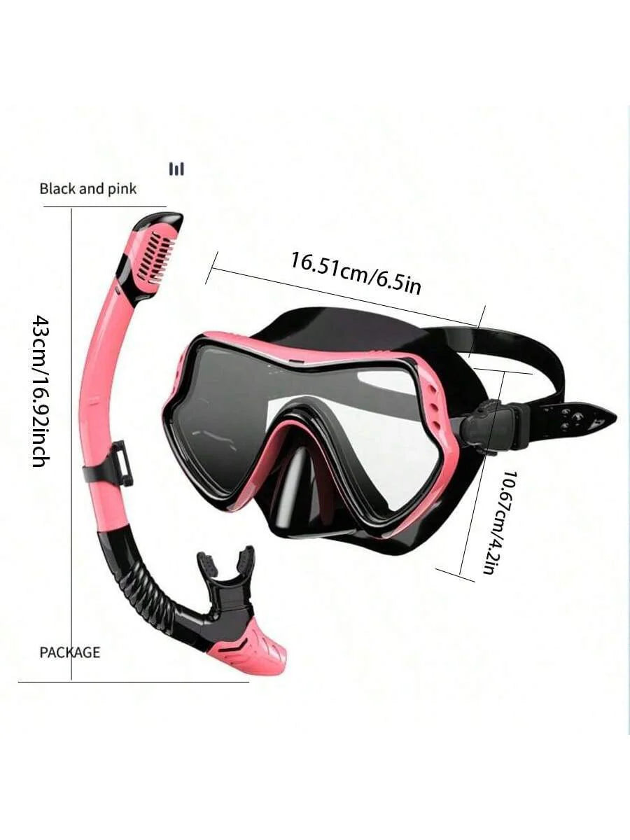 1set Adult Snorkeling Gear, Including Snorkel Mask