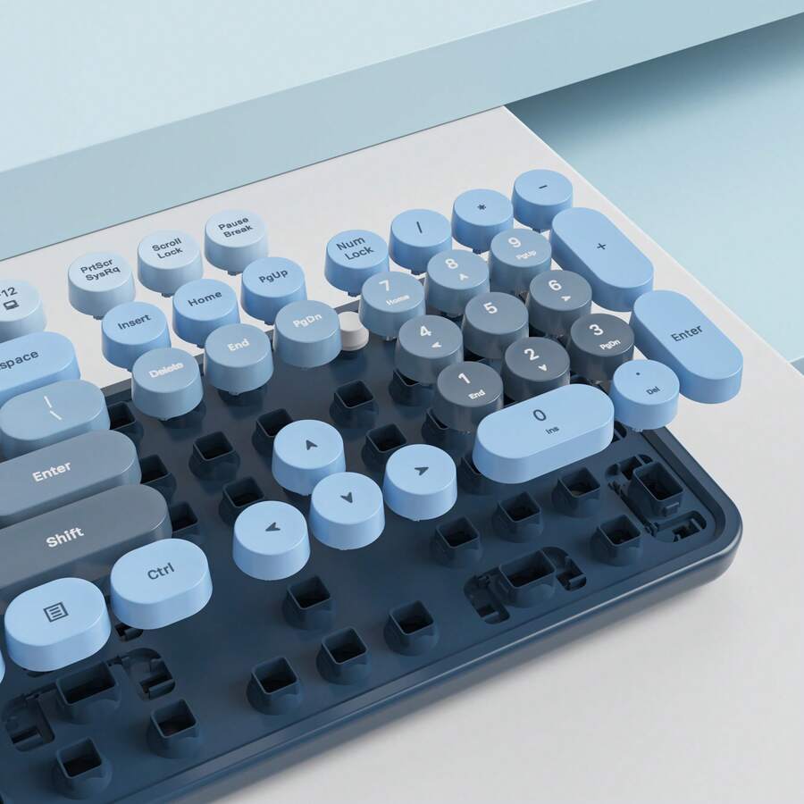 Wireless Keyboard And Mouse Set, Cute Keyboard And Mouse Combo