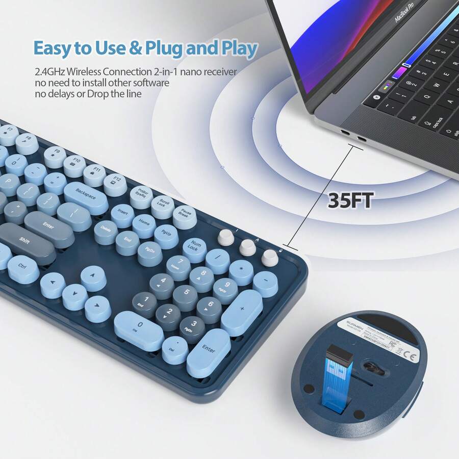 Wireless Keyboard And Mouse Set