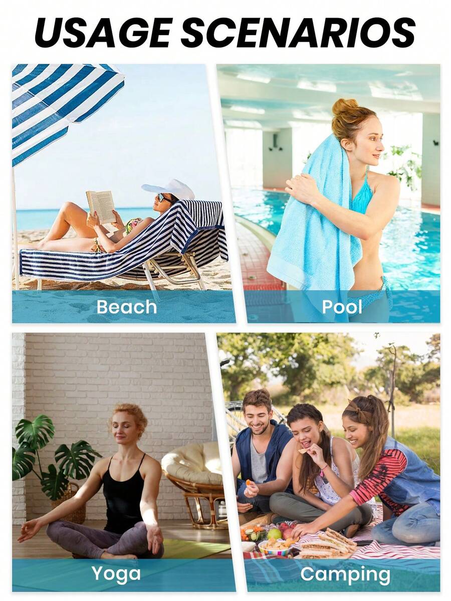 Printed Beach Towel, Summer Fruit Pattern Swimwear