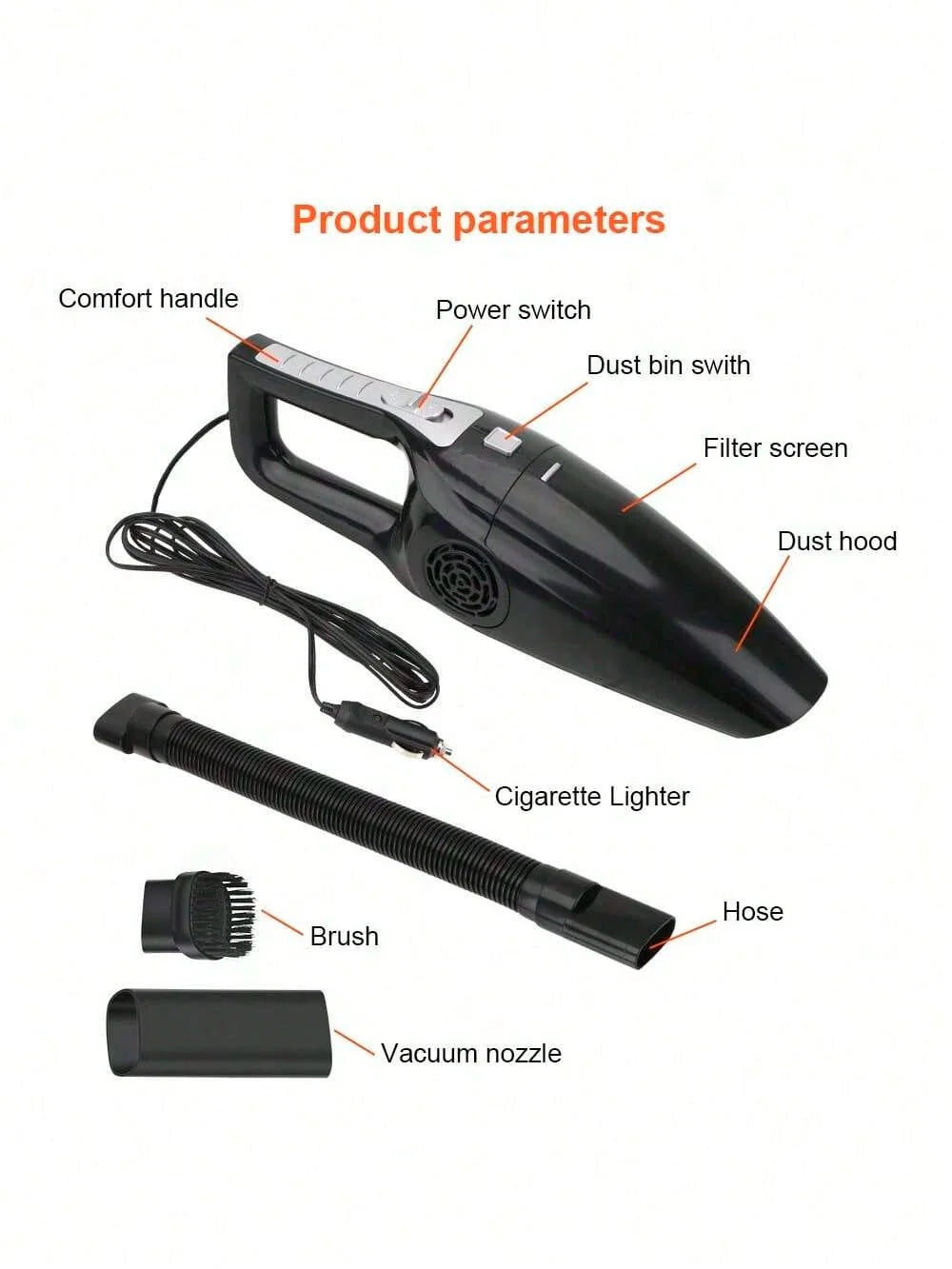High Suction Handheld Vacuum Cleaner