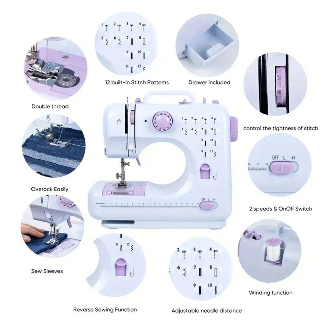 Mini 12-Needle Sewing Machine