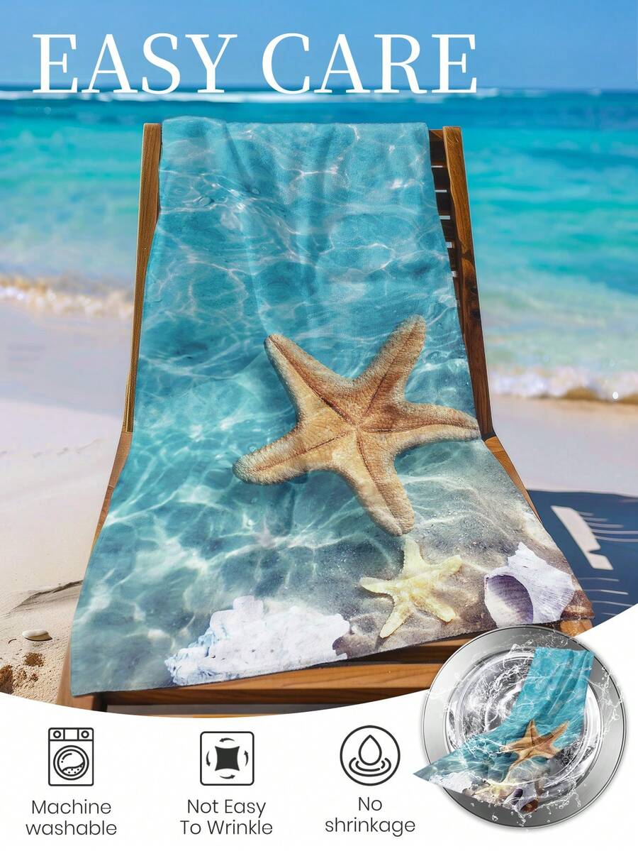 Printed Beach Towel, Flamingo Pattern Swimwear