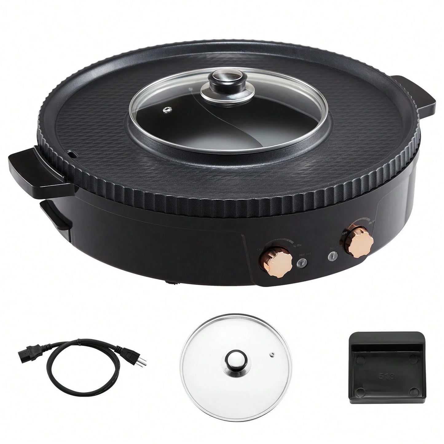 2-in-1 Electric Hot Pot Grill