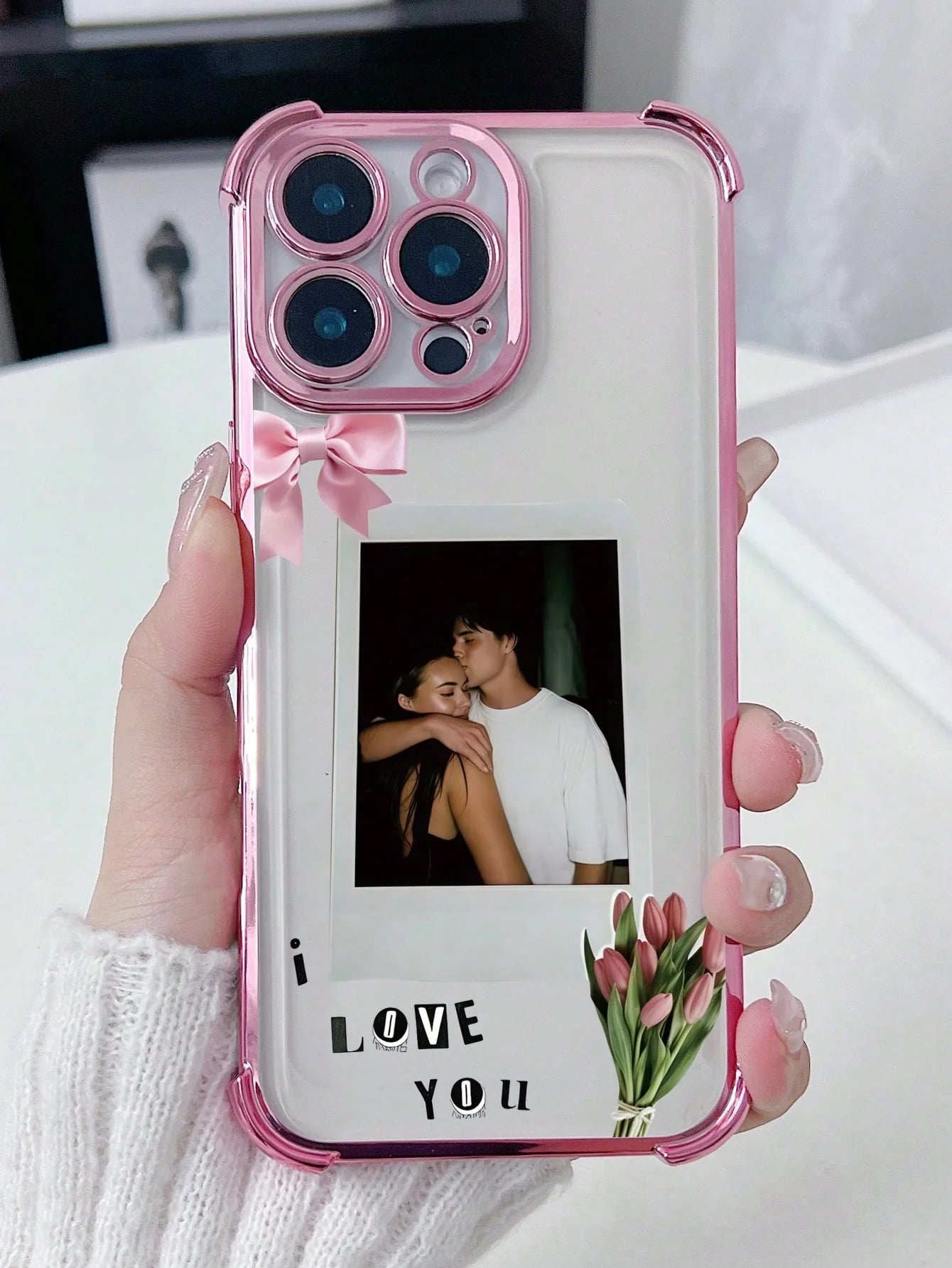 Personalized Couple Hug Phone Case