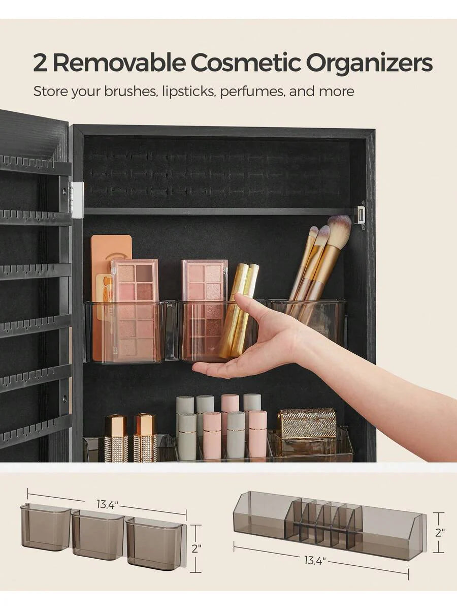 SONGMICS Mirror Jewelry Cabinet