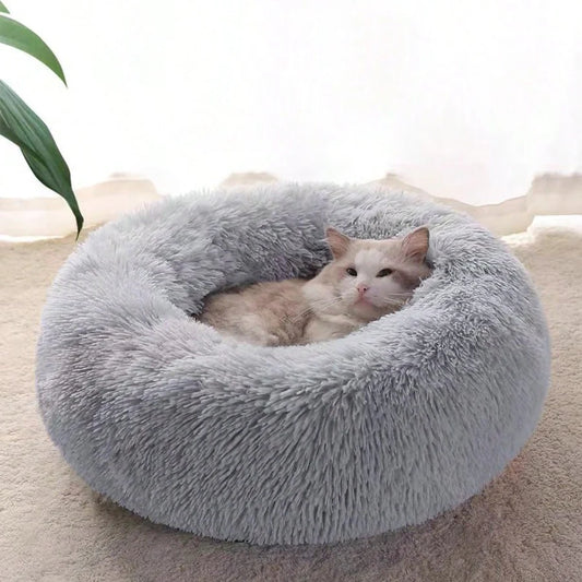 Soft Plush Round Pet Bed