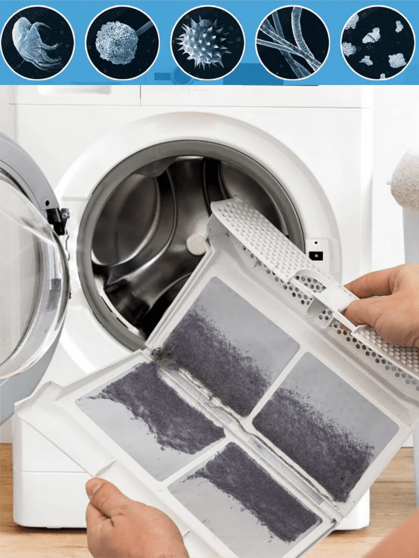 Flexible Dryer Lint Vacuum Attachment