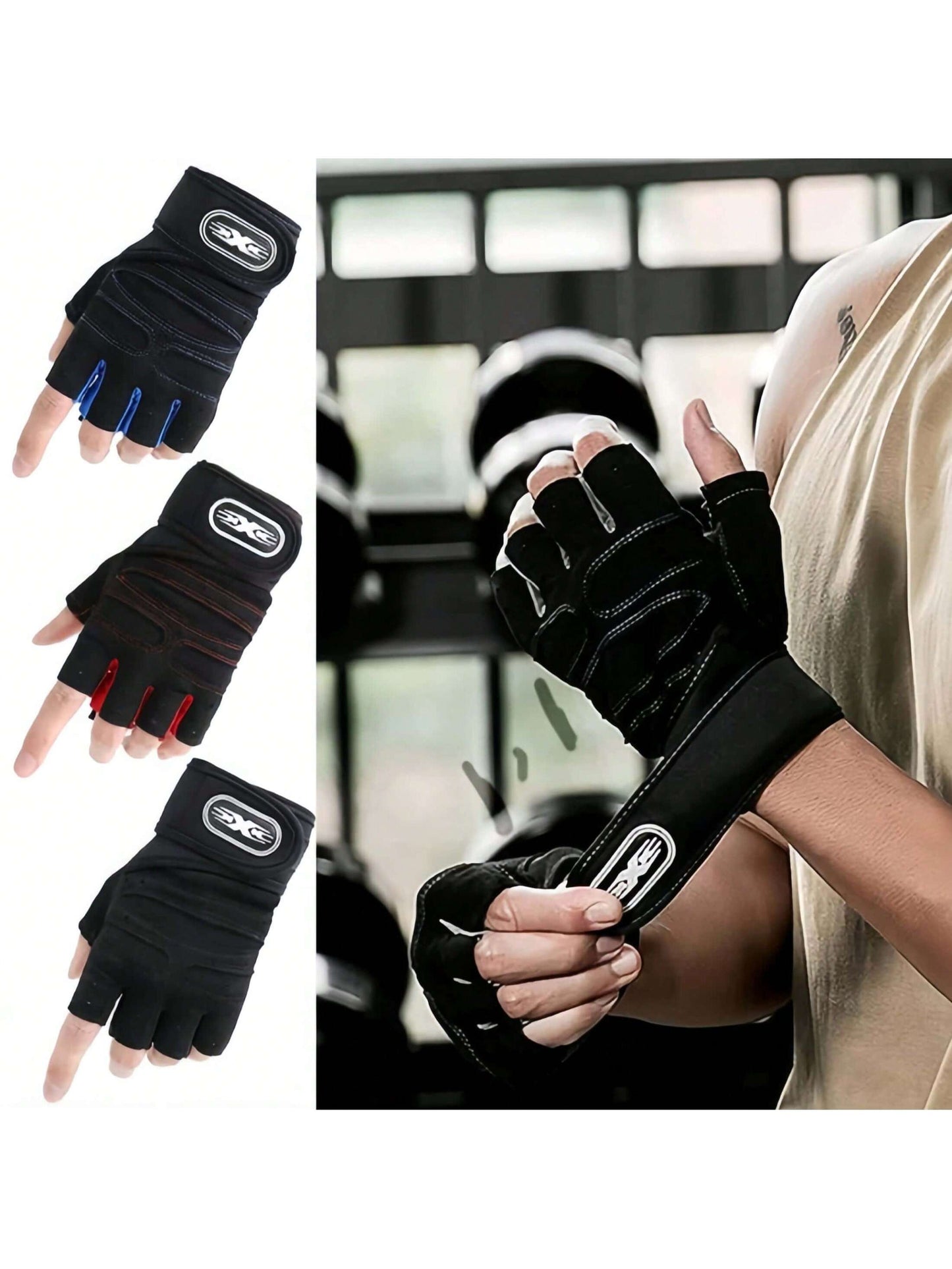 Half Finger Dumbbell Gym Gloves
