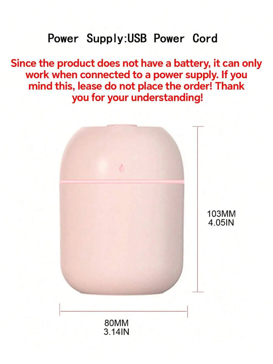 USB-powered 220ml Mini Droplet-Shaped Portable Air Humidifier & Essential Oil Diffuser