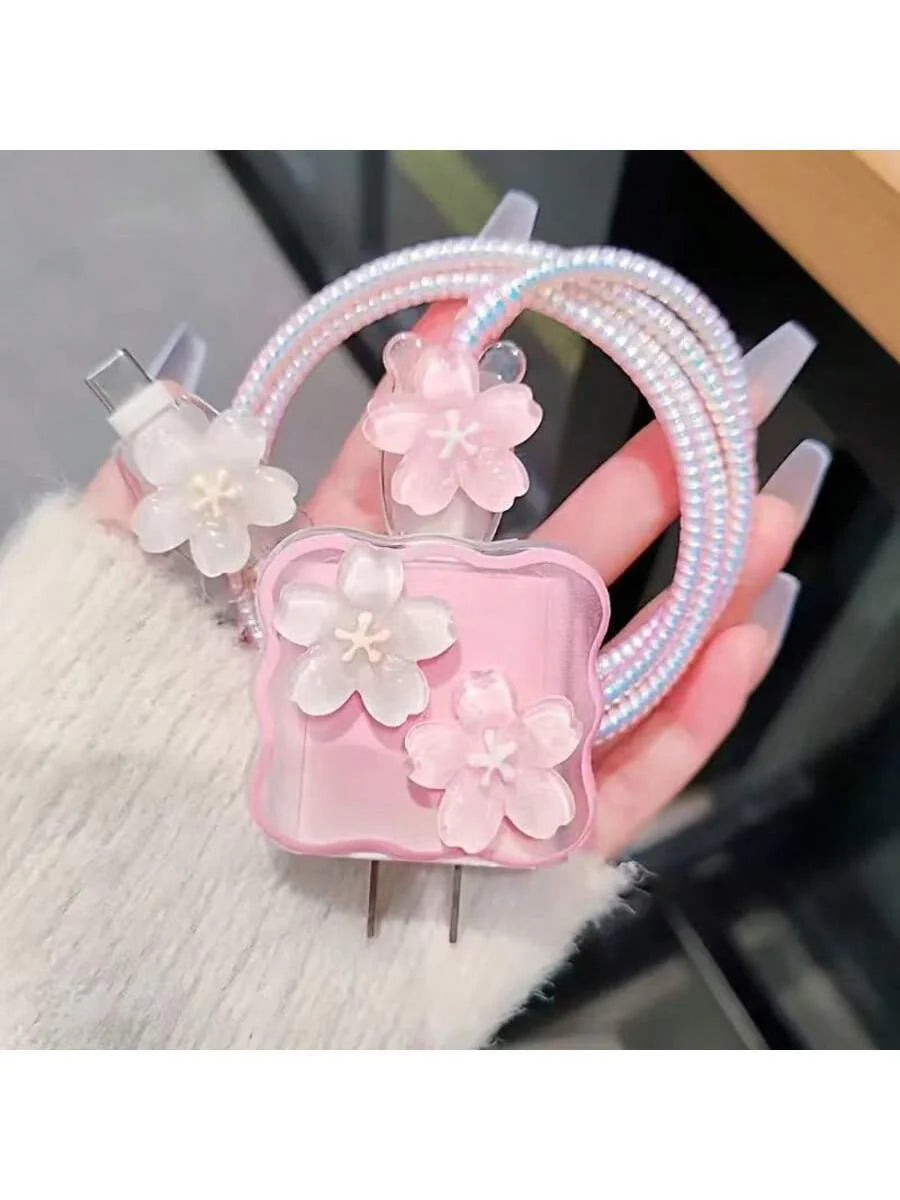 Minimalist Floral Charging Protector Case