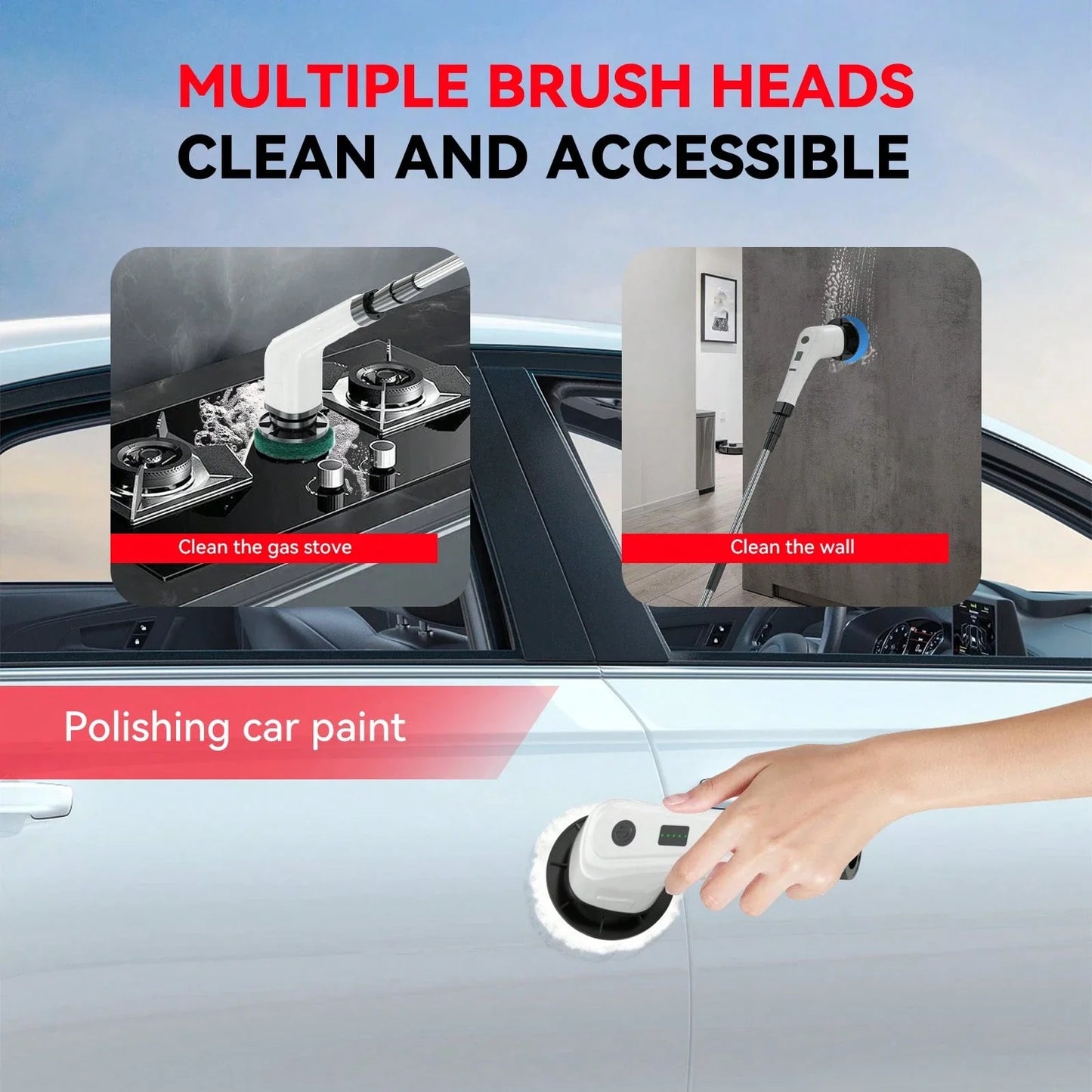 Cordless Electric Spin Scrubber
