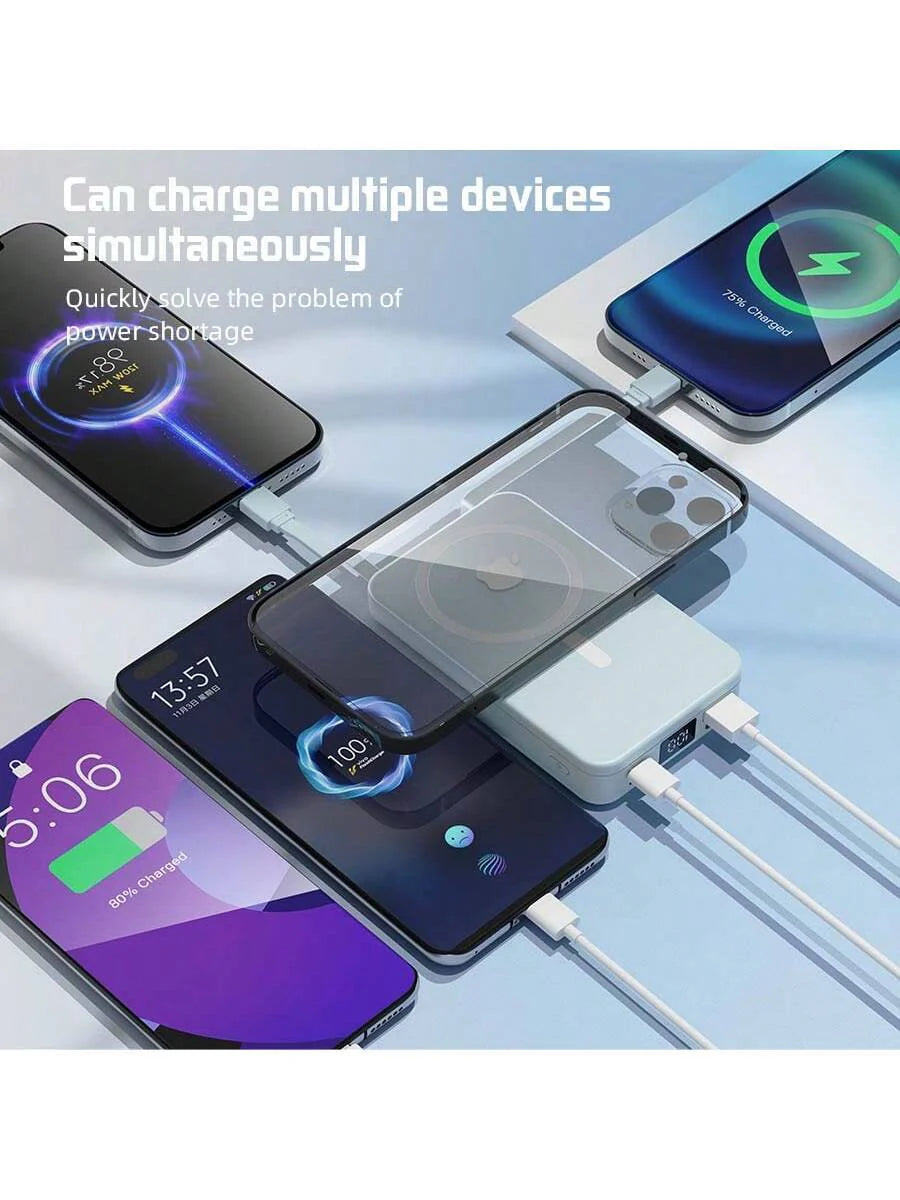 GAWFOLK Pink 10000mAh Power Bank With Stand