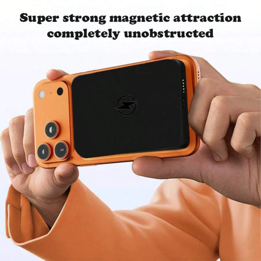 Fast Charging Magnetic Wireless Power Bank With MagSafe Ring Portable Charger