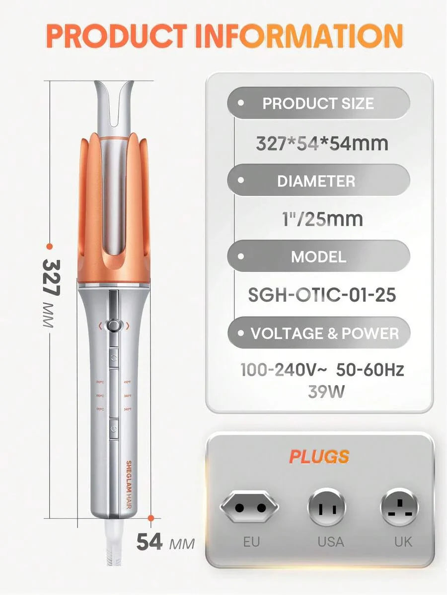 SHEGLAM HAIR It-Curl One-Touch Instant Curler Automatic Curling Iron