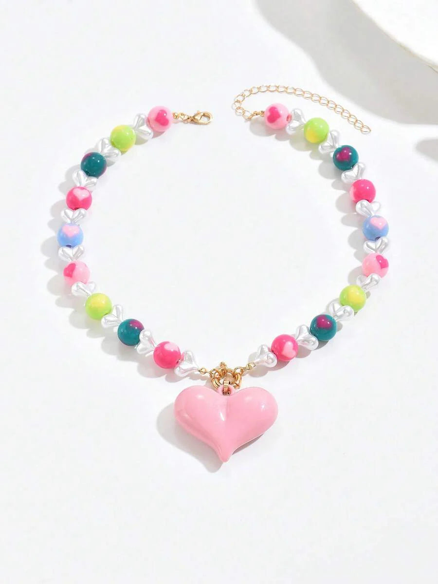 Elegant Fashion Gold Chain Plastic Orange Red Jelly