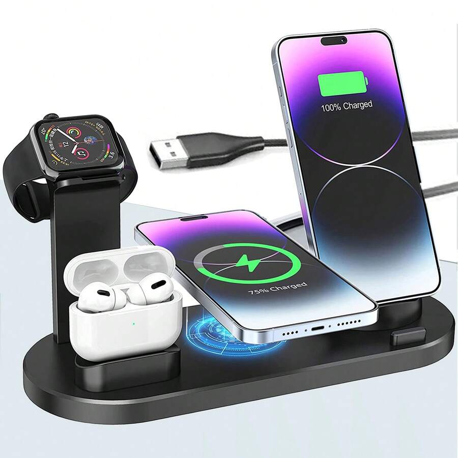 Fast Charging 3-In-1 Wireless Charger iphone