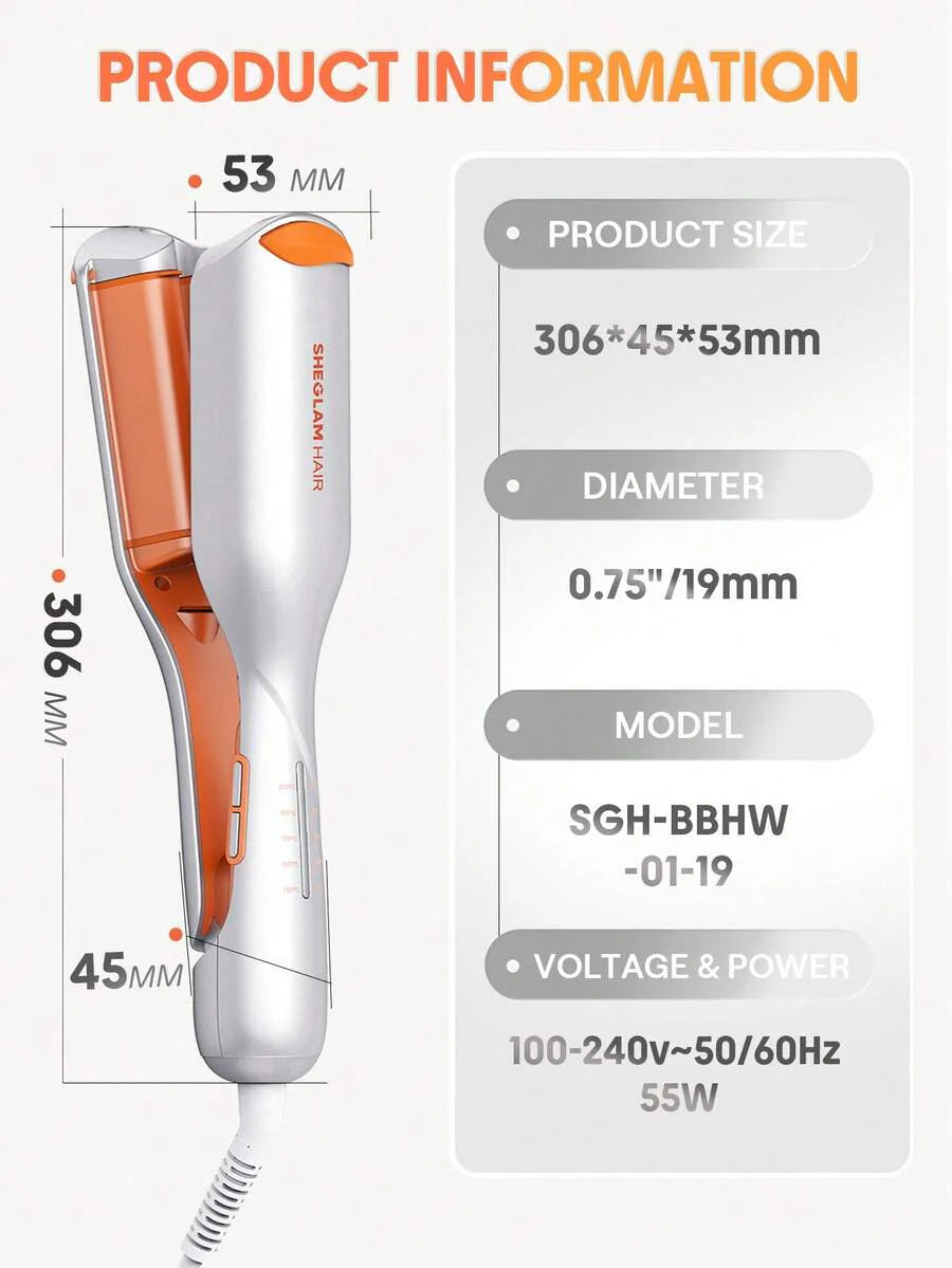 SHEGLAM HAIR Cupid's Charm Beach Babe Hair Waver