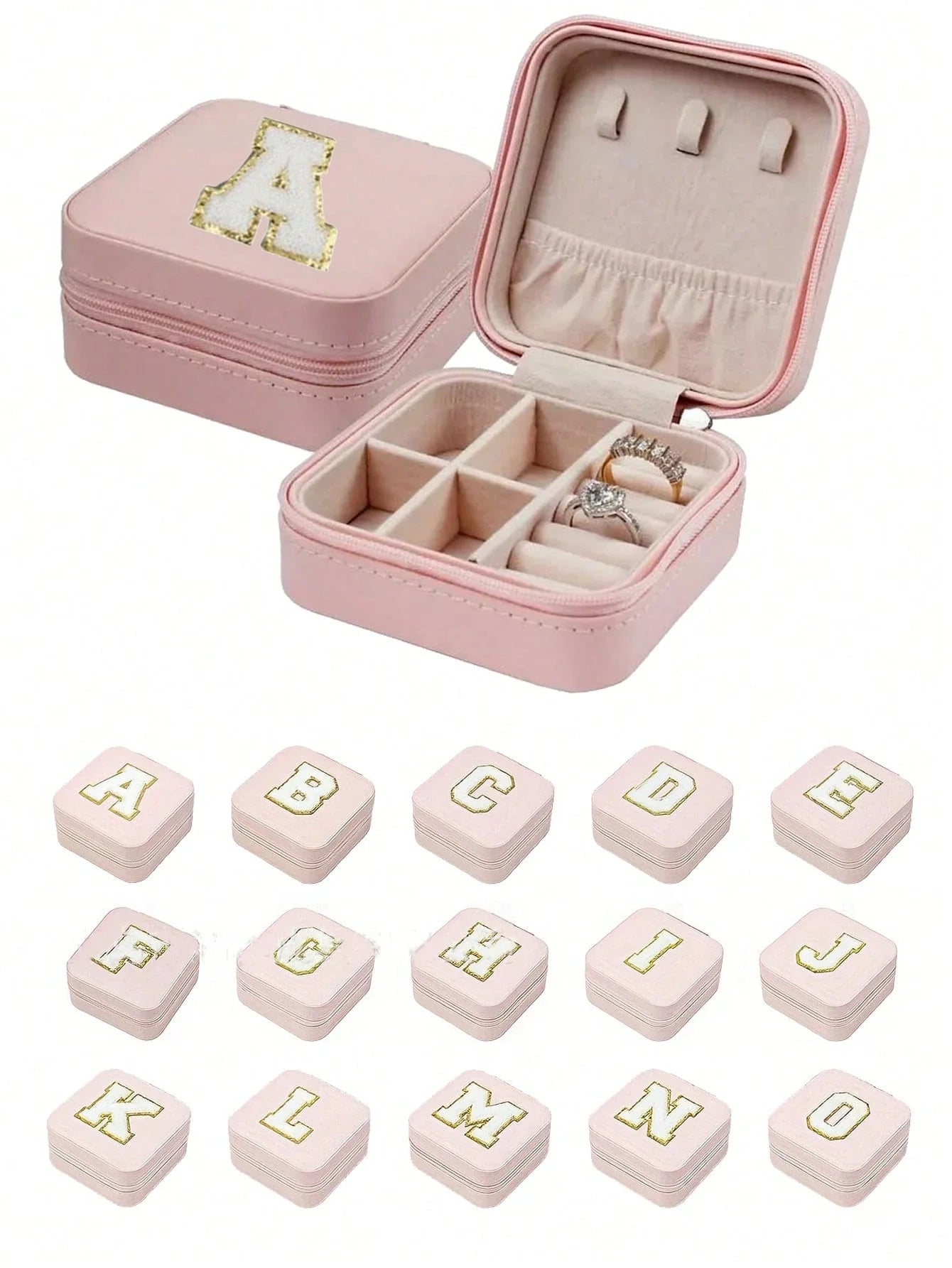 Personalized A-Z Travel Jewelry Box