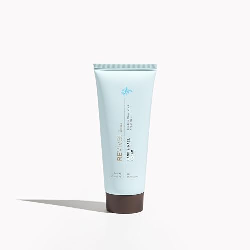 REvival Hand & Nail Cream - Deeply Moisturizing with Dead Sea Minerals, Jojoba, Argan & Aloe - Non-Greasy, Fast Absorbing, Nourishes & Protects Dry Hands & Nails 100ml | 3.4 oz