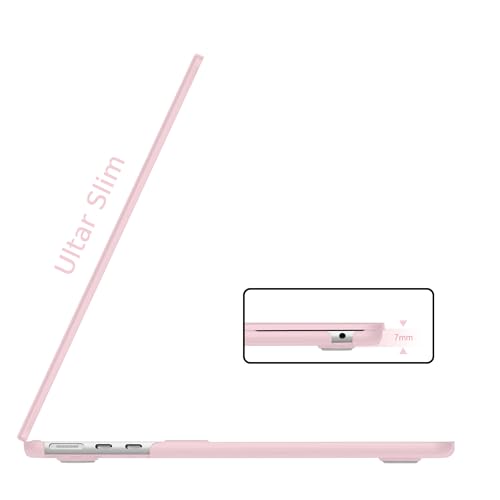 B BELK for MacBook Air 15 inch Case 2026 2025-2023 M5 M4 M3 M2, Baby Pink | Model A3448 A3241 A3114 A2941, Matte Plastic Laptop Hard Shell Case with Keyboard Cover & Screen Protector, Easy Snap-On - color: Baby Pink