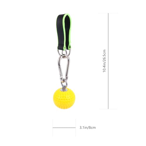 Holibanna Wrist Exercise Grip Ball with Hanging Rings and Climbing Training Strap Finger Strength Exerciser for Pull-up and Hand Grip Training for Rock Climbing and Strength Workouts Random