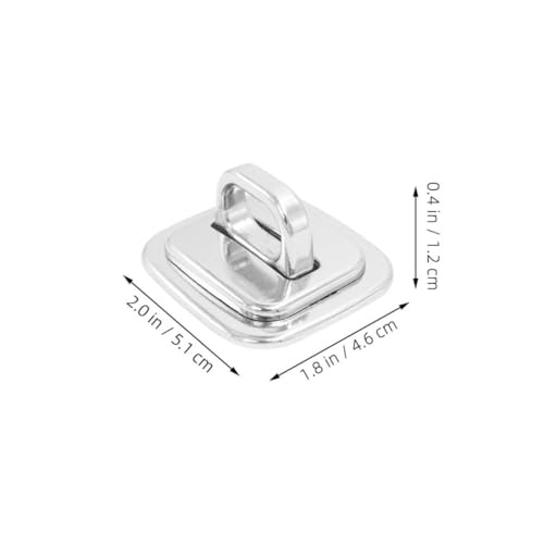 4pcs Zinc Alloy Laptop Security Anchor Base Plate for Keyed Cable Locks, Universal Compatibility with External Security Lock, for Study and Travel