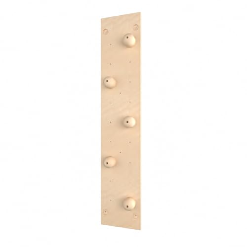 Home Climbing Wall Panel, 1.22 × 2.44 m Solid Material, Wall-Mounted Indoor Climbing Panel, Physical Training & Active Play, Grip Sphere Board - style: Grip sphere Board