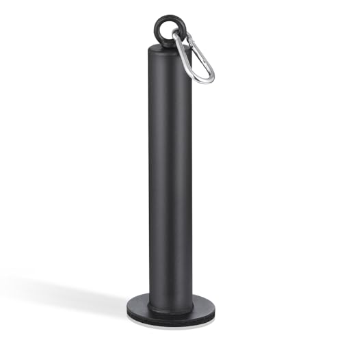 SERTT Weight Loading Pin fit 2 inch Olympic Weight Plate, Gym Pin for Weight Stack with Heavy-Duty Carabiner, Weight Pin Attachment for Cable Pulley System LAT Pulldown - color: Black - 2 inch Olympic Compatible